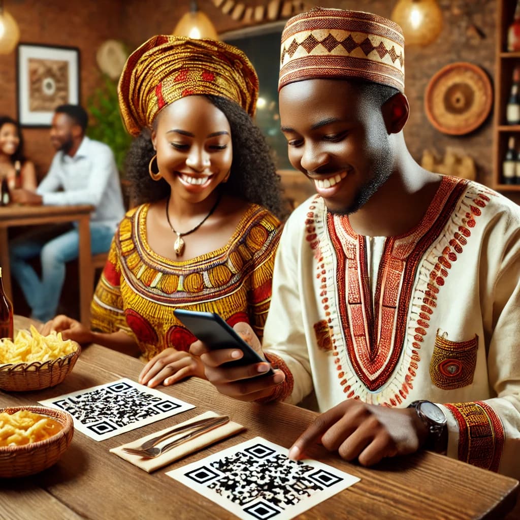 QR code ordering system